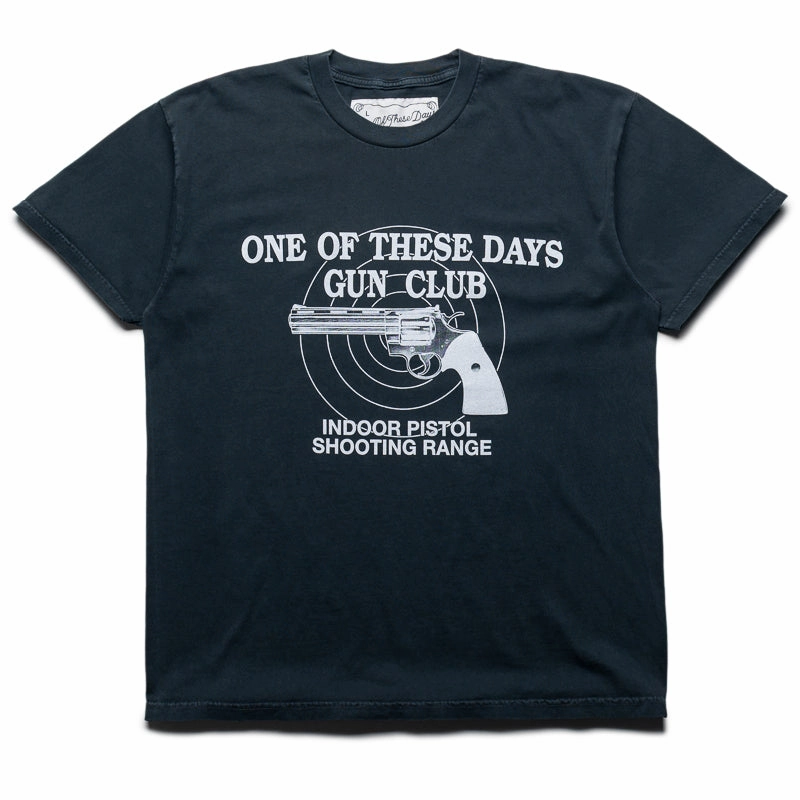 Midi length One Of These Days Gun Club Tee - Washed Black