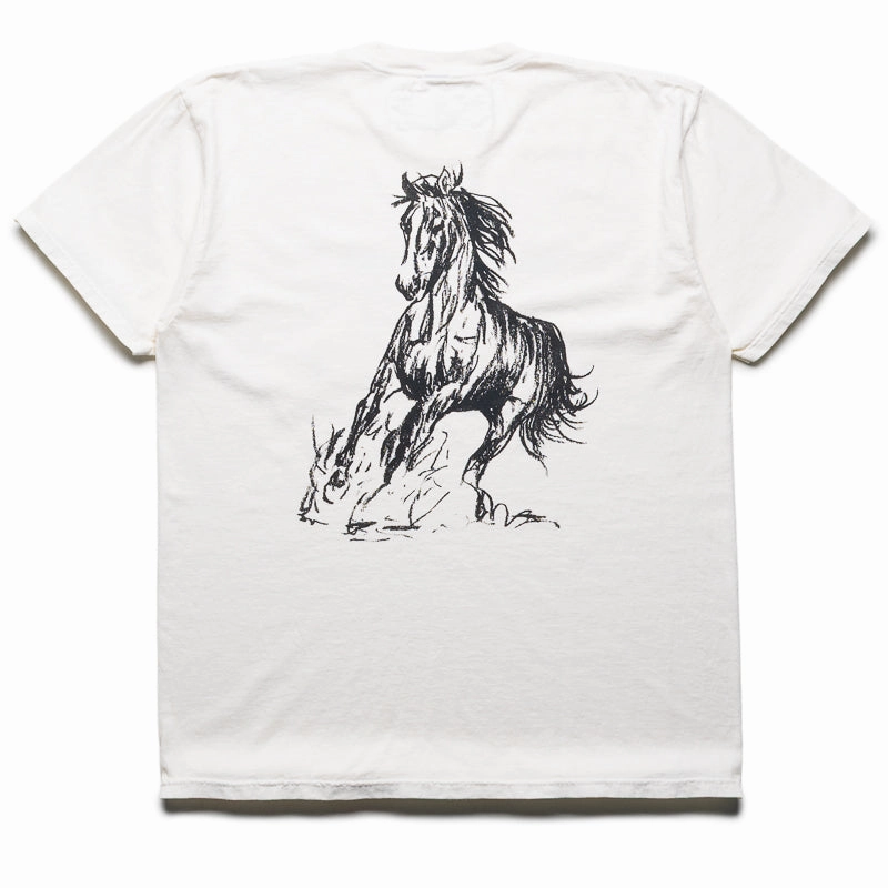 tropical climate cricket venue One Of These Days Logo Tee - Bone