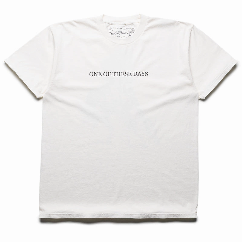 One Of These Days Logo Tee - Bone male clothing University