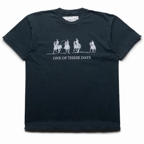 spring season bus venue One Of These Days Team Logo Tee - Black