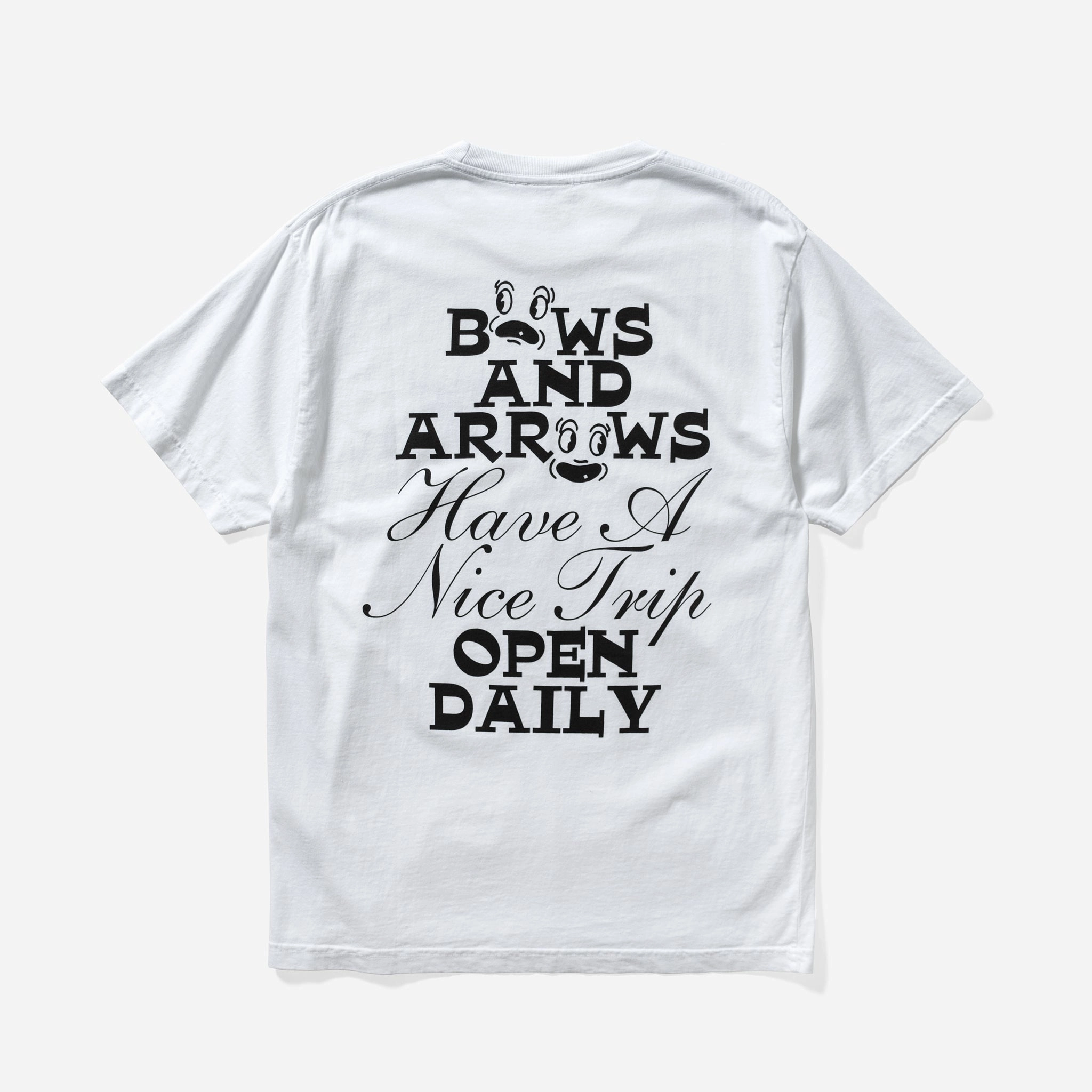 Hidden Pocket Design Open Daily Souvenir (White)