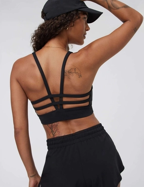Yosemite Longline Bra - Black Medium-impact