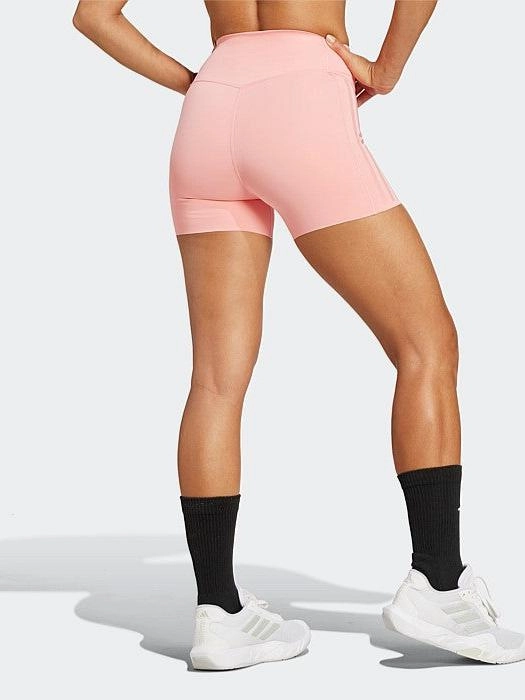 Optime 4" Raw-Cut-Hem Short Leggings Chafe Free Edging