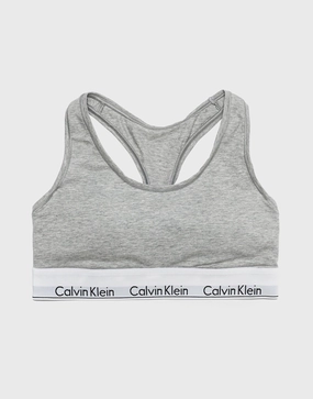 Buttoned Modern Modern Cotton Lightly?Lined Bralette