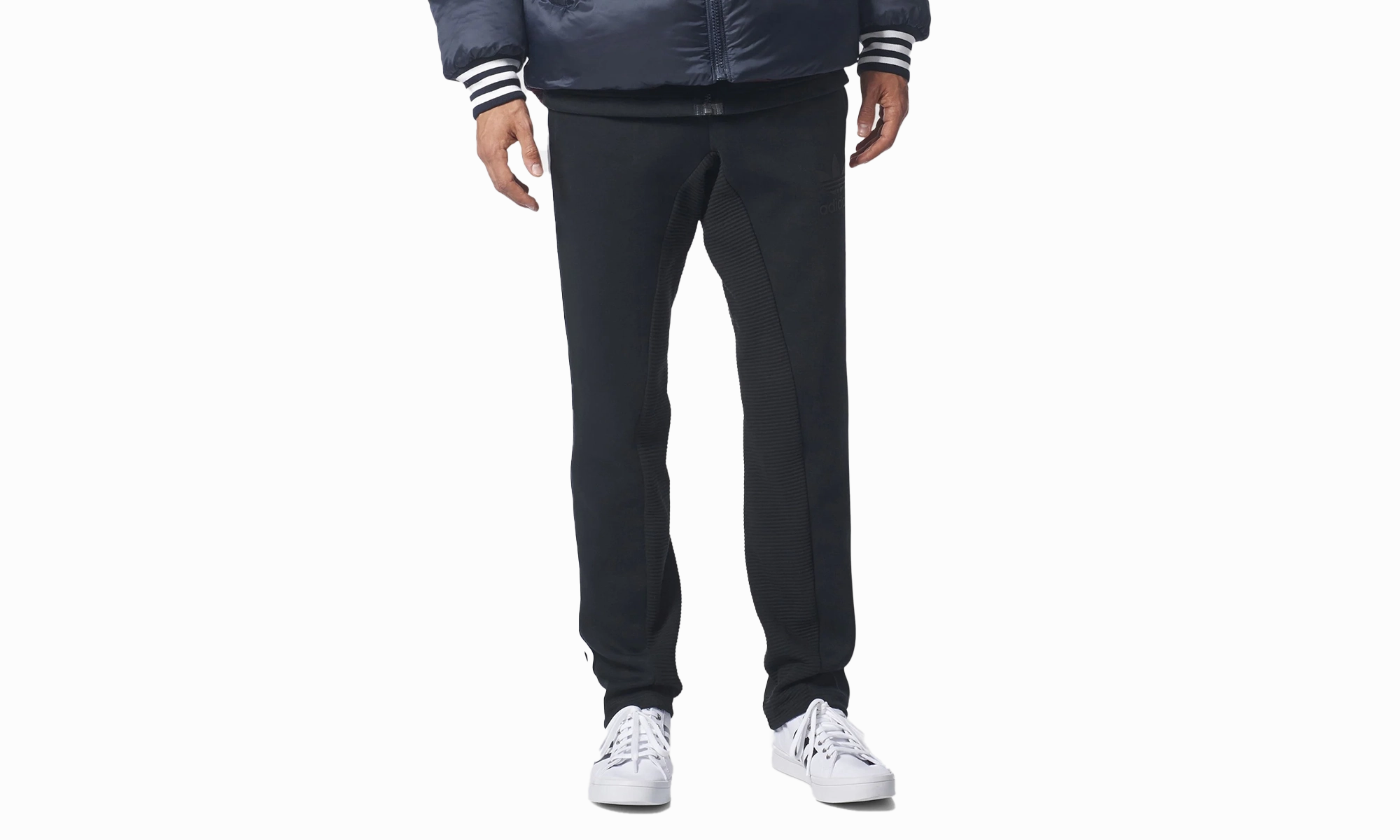 Original Curated Fleece Pants "Black / White" Run Ready Tencel Blend Fabric
