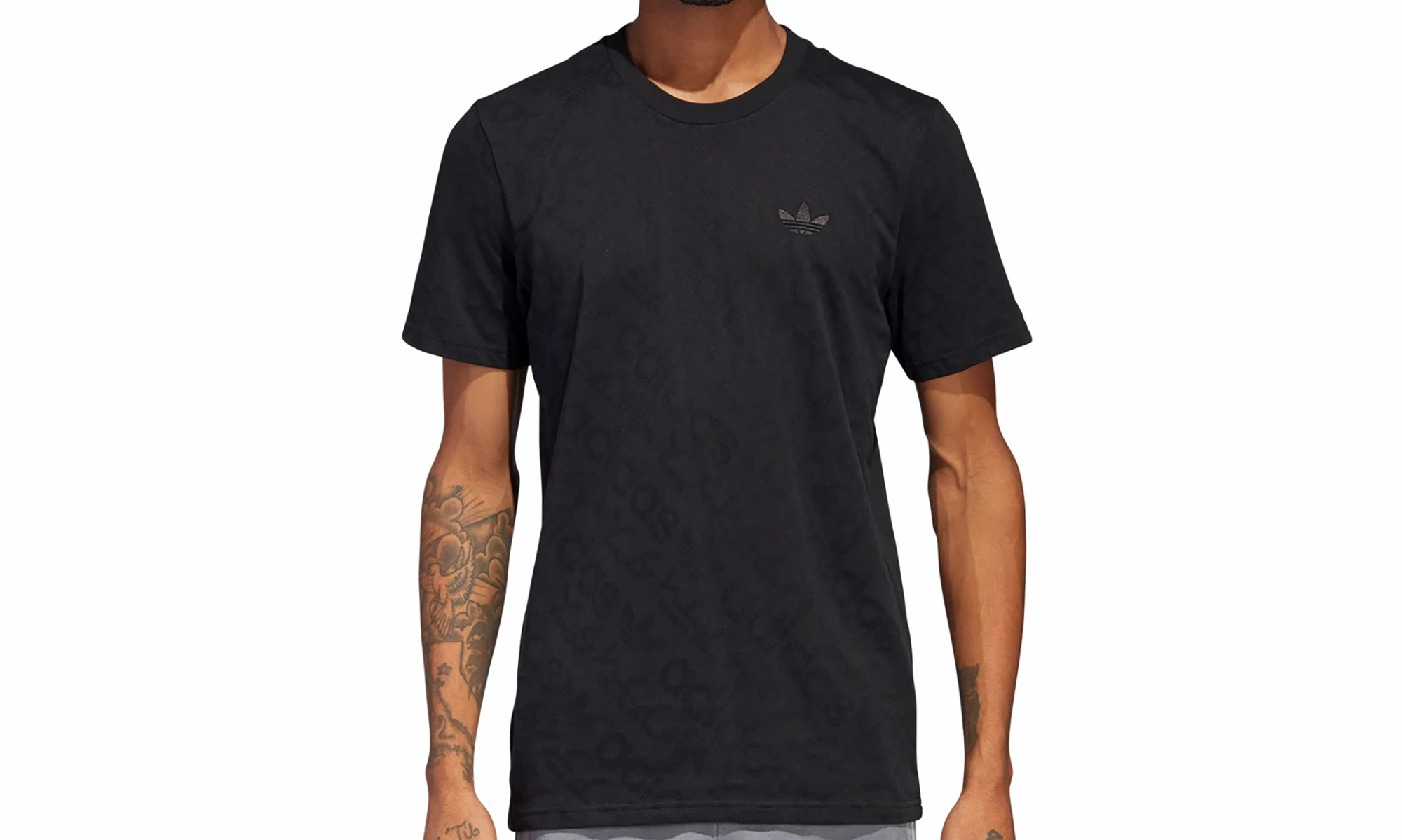 Machine Fit Originals Logo Jaquard Tee "Black"
