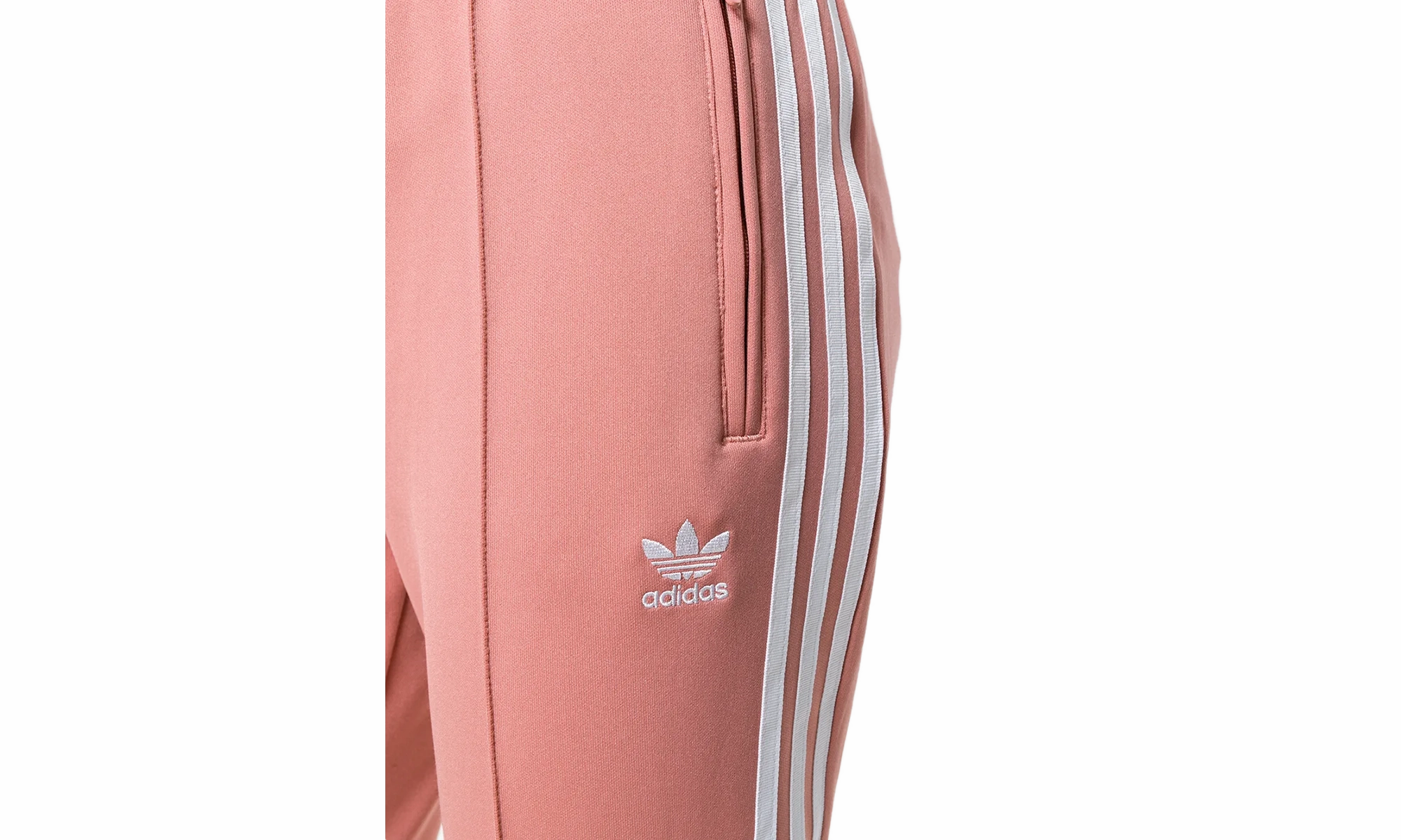 Joyful Mood RollUp Sleeves Originals SST Track Pants "Ash Pink / White"
