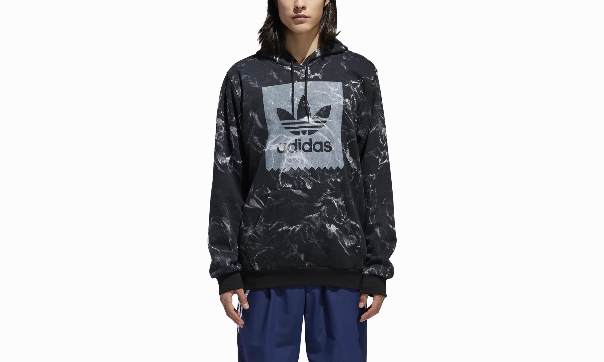 Other Sports Marble Print Hoodie "Black / White"