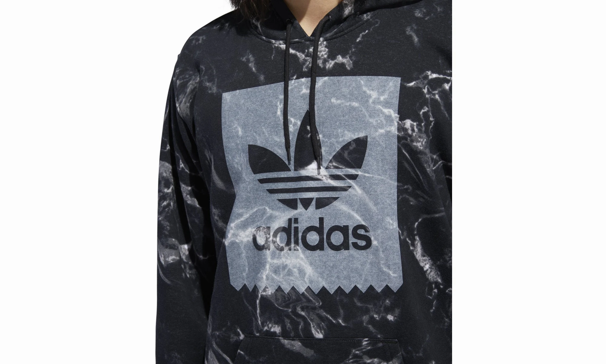 Other Sports Marble Print Hoodie "Black / White"