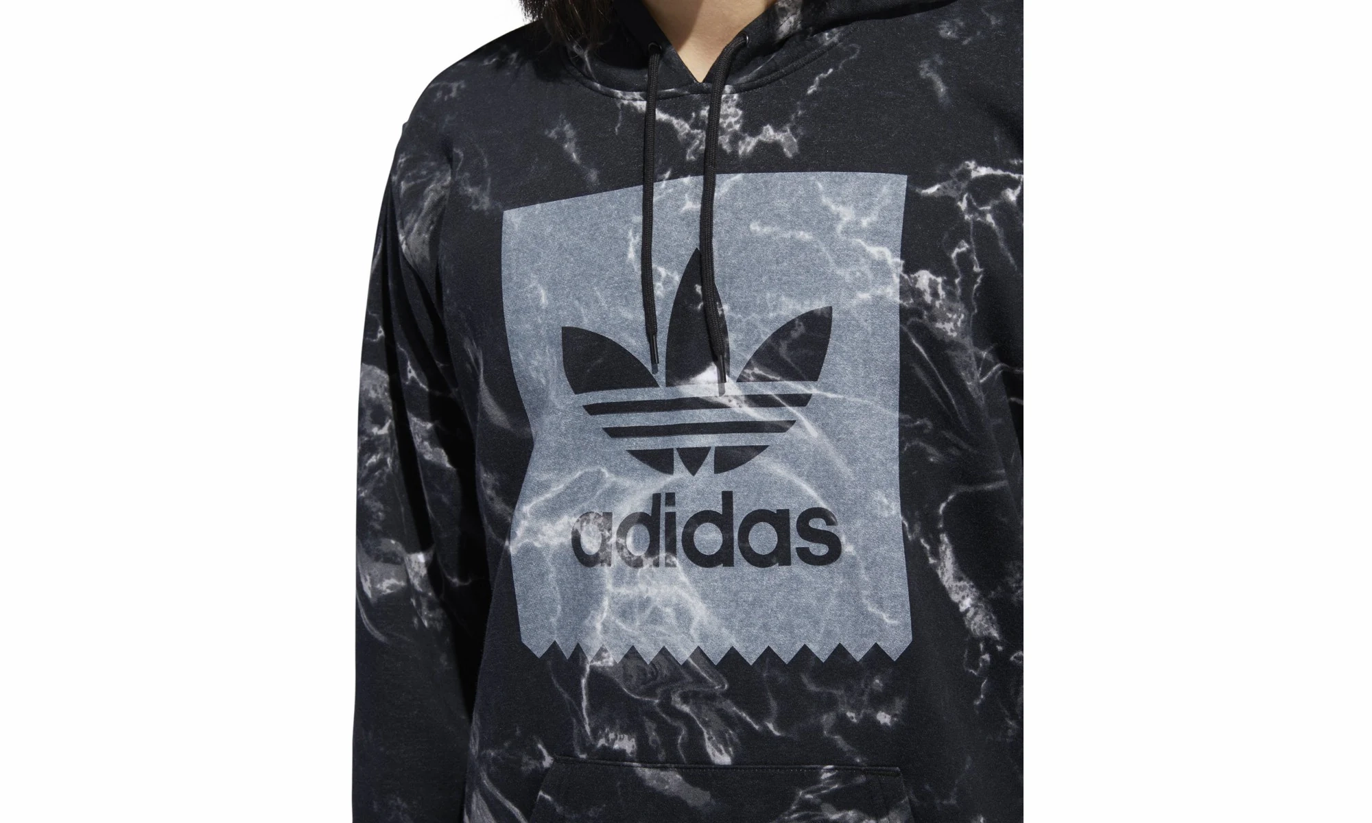 Other Sports Marble Print Hoodie "Black / White"