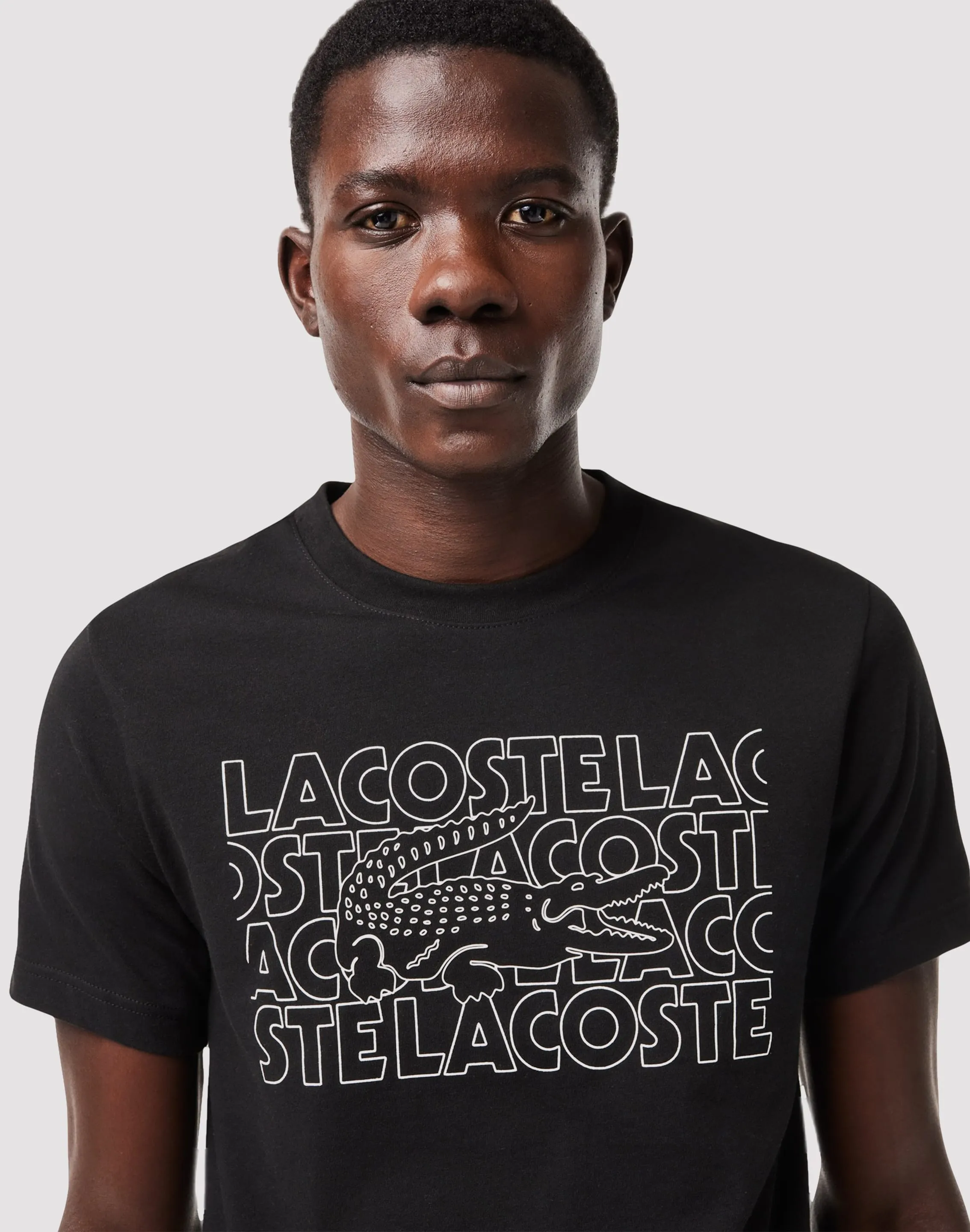 Match Fit Thermal regulation Lacoste Repeating Logo Tee