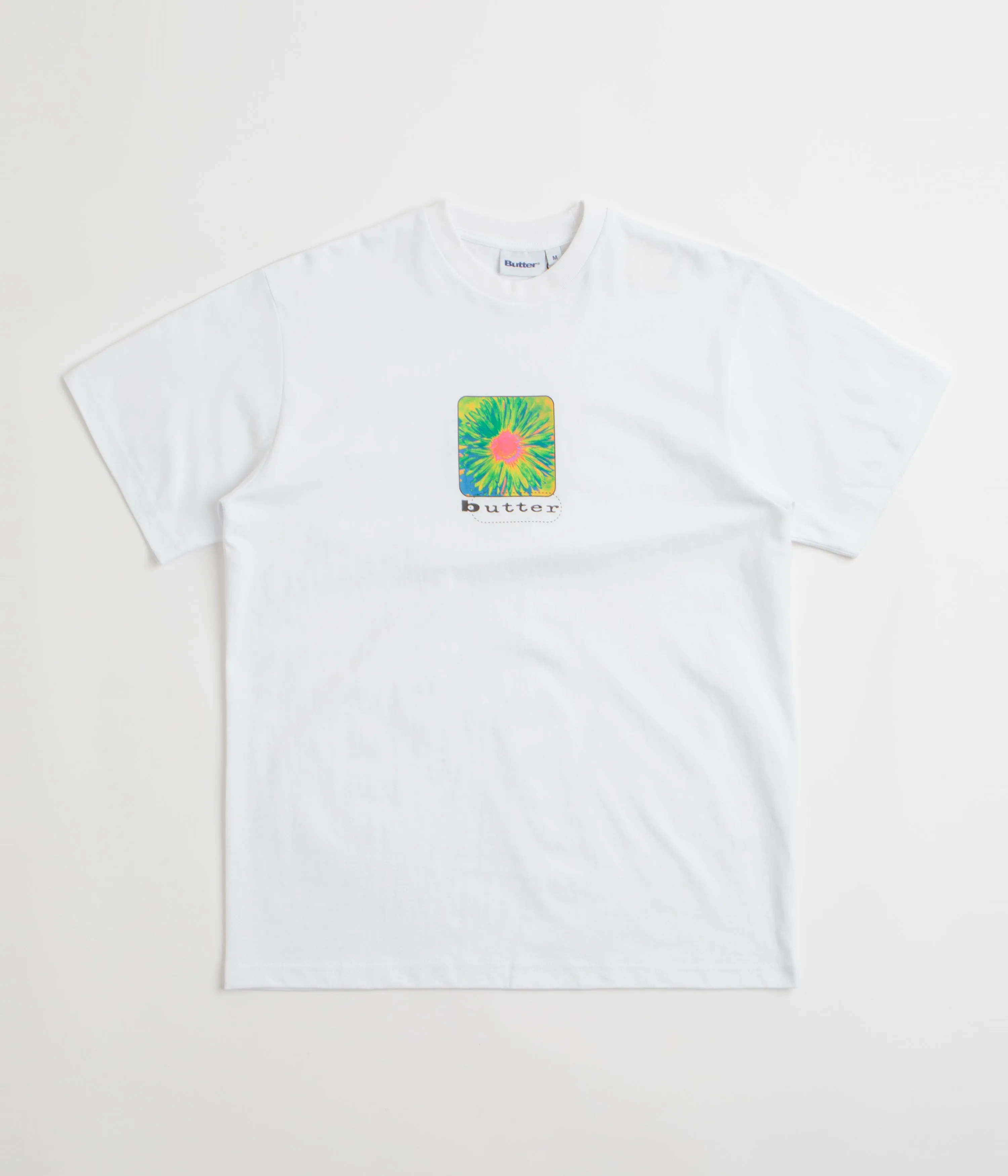 Butter Goods Daisy T-Shirt - White Layering Piece Circular Knit Collar