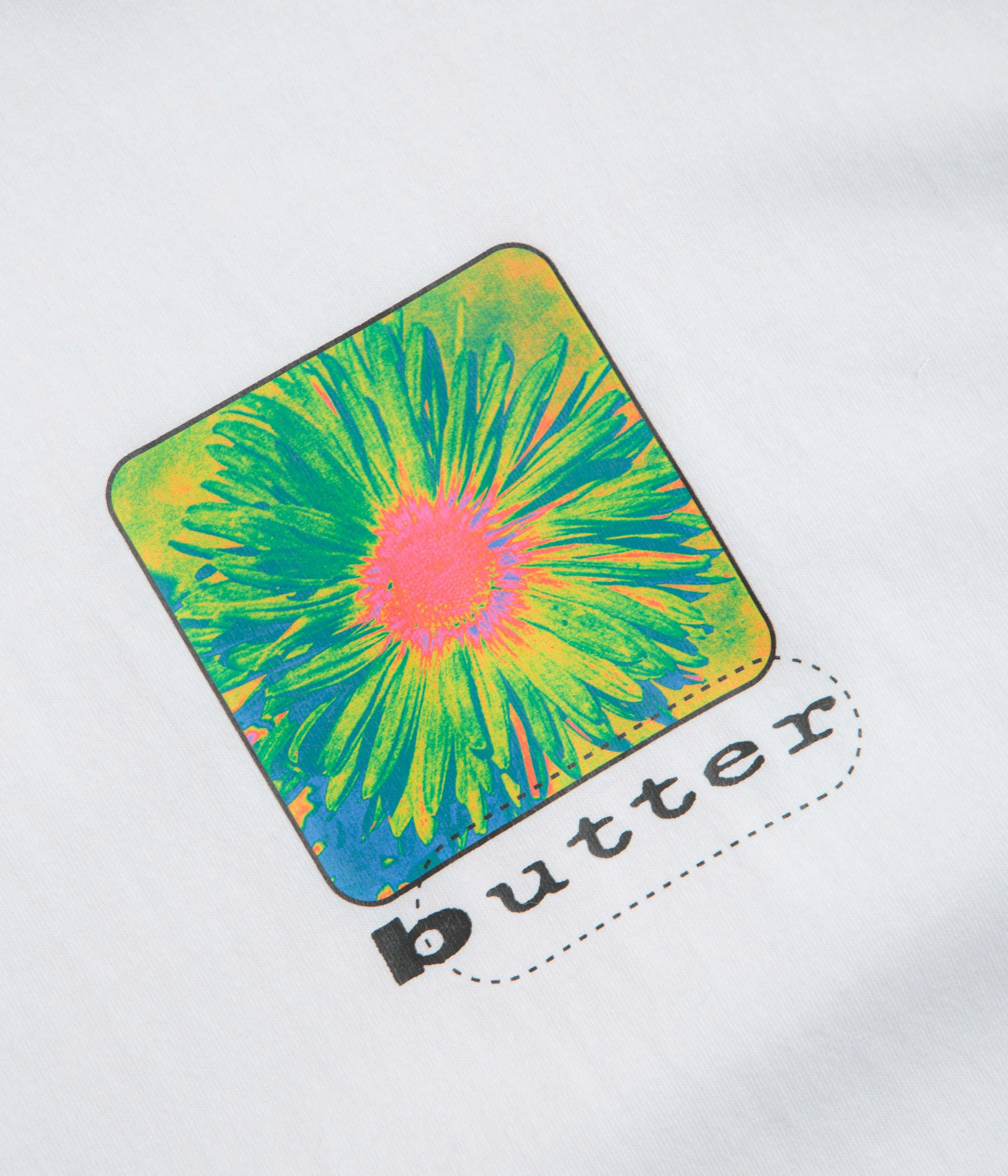 Butter Goods Daisy T-Shirt - White Frayed hem
