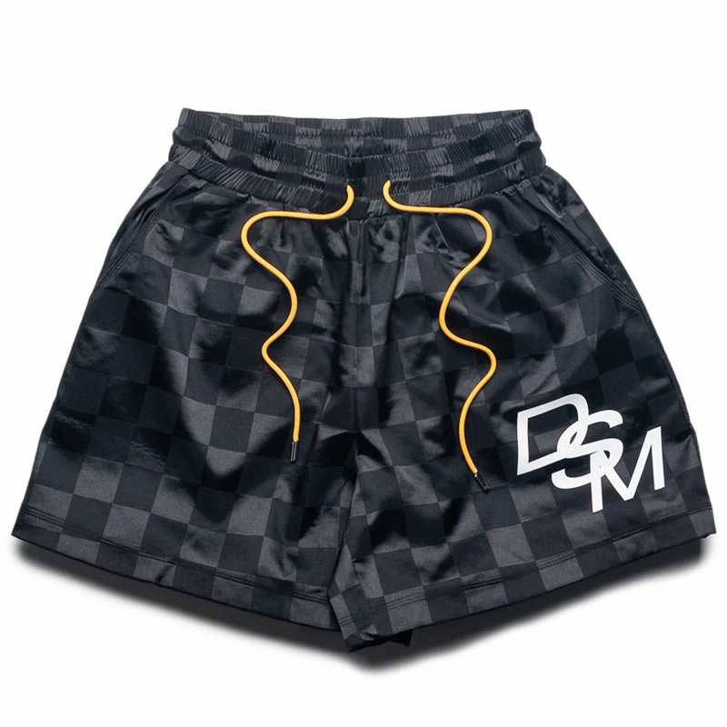 snowboard clothing Diet Starts Monday Checkered Shorts - Black