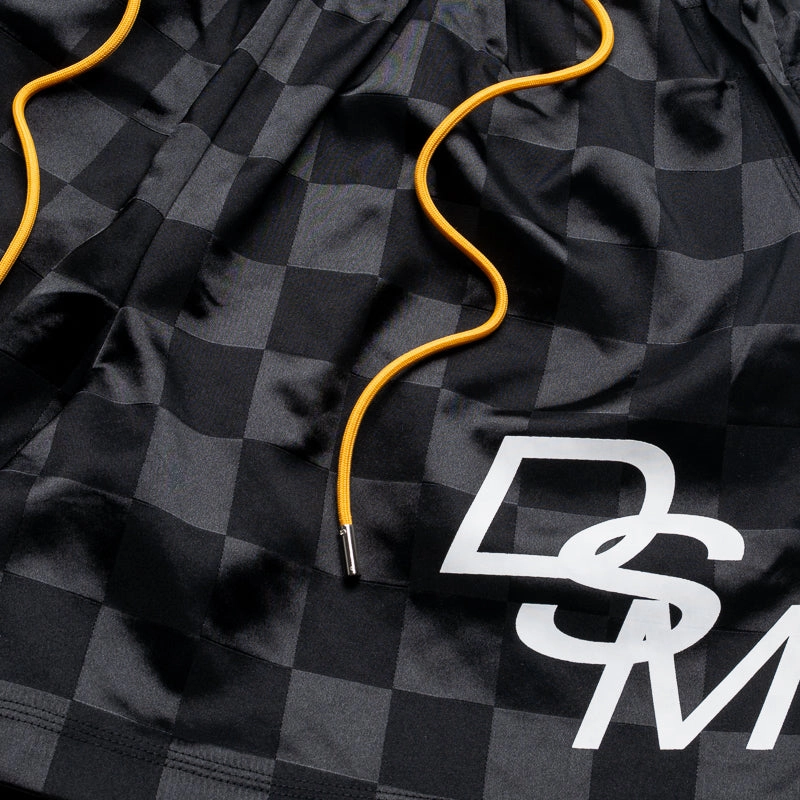 Diet Starts Monday Checkered Shorts - Black Punk style Contemporary Design