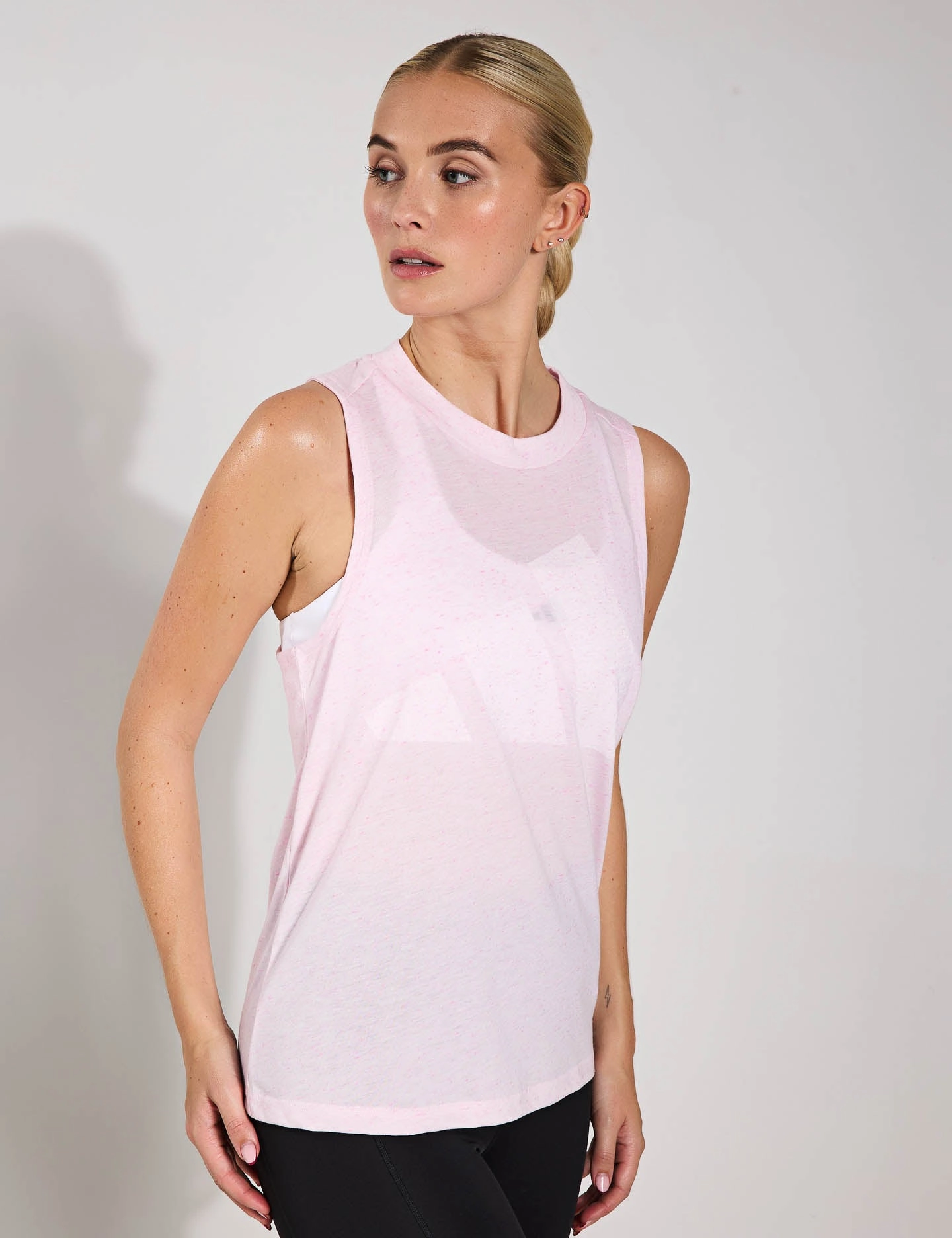 environmental - protection test passed Essentials Winners Tank Top - Clear Pink/White