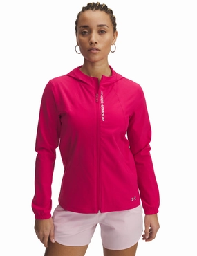 Warm Layers Heat Retention Layer OutRun The Storm Jacket - Shaded Fuchsia/Reflective
