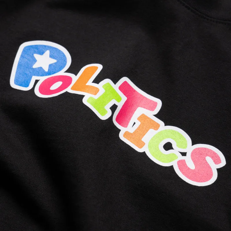 Politics Toy Tee - Black business venue event gym gear