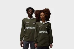 FlexibleFit Loose Fit Jordan Long-Sleeve Rugby Top (Cargo Khaki)