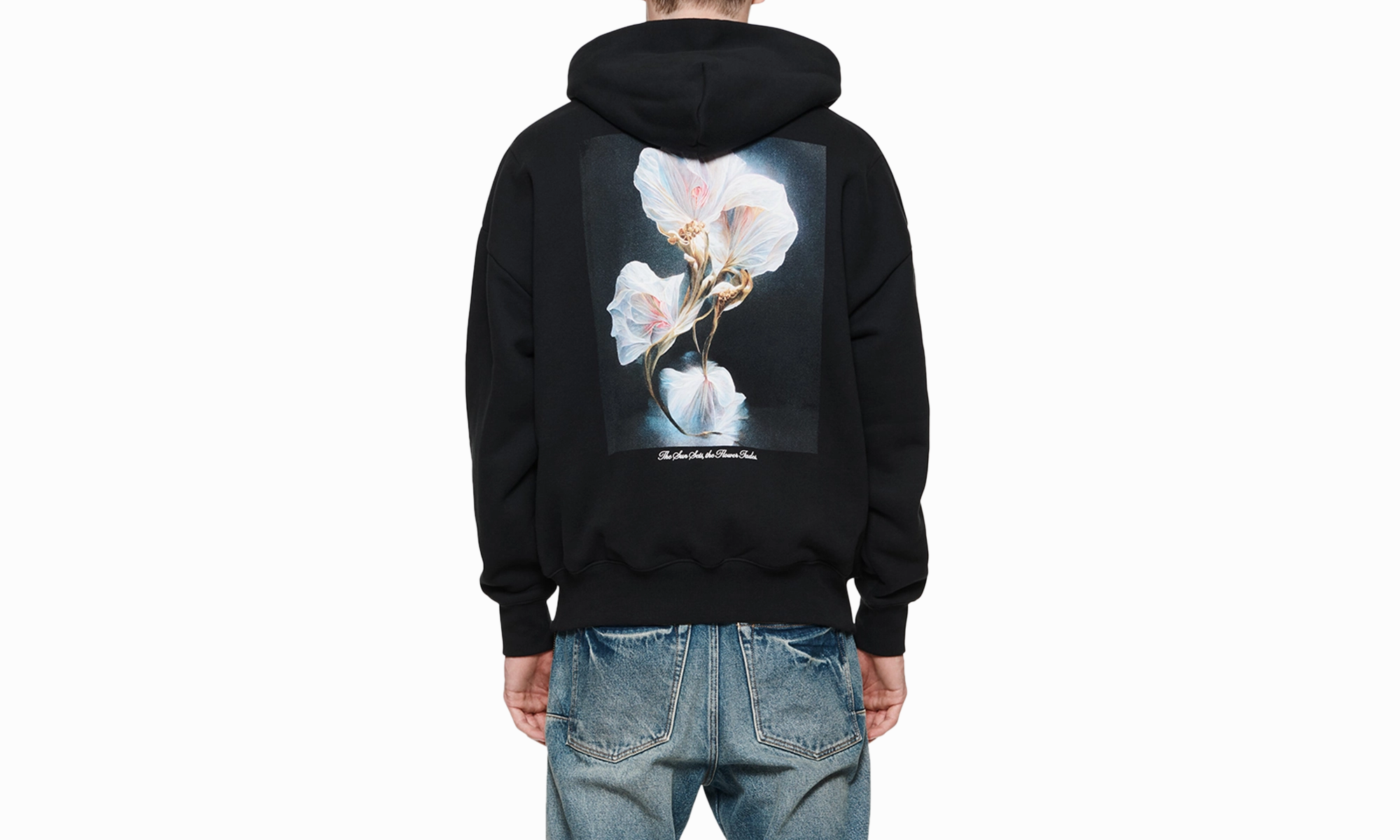 Oversized Bloom Hoodie 'Black' "Black"