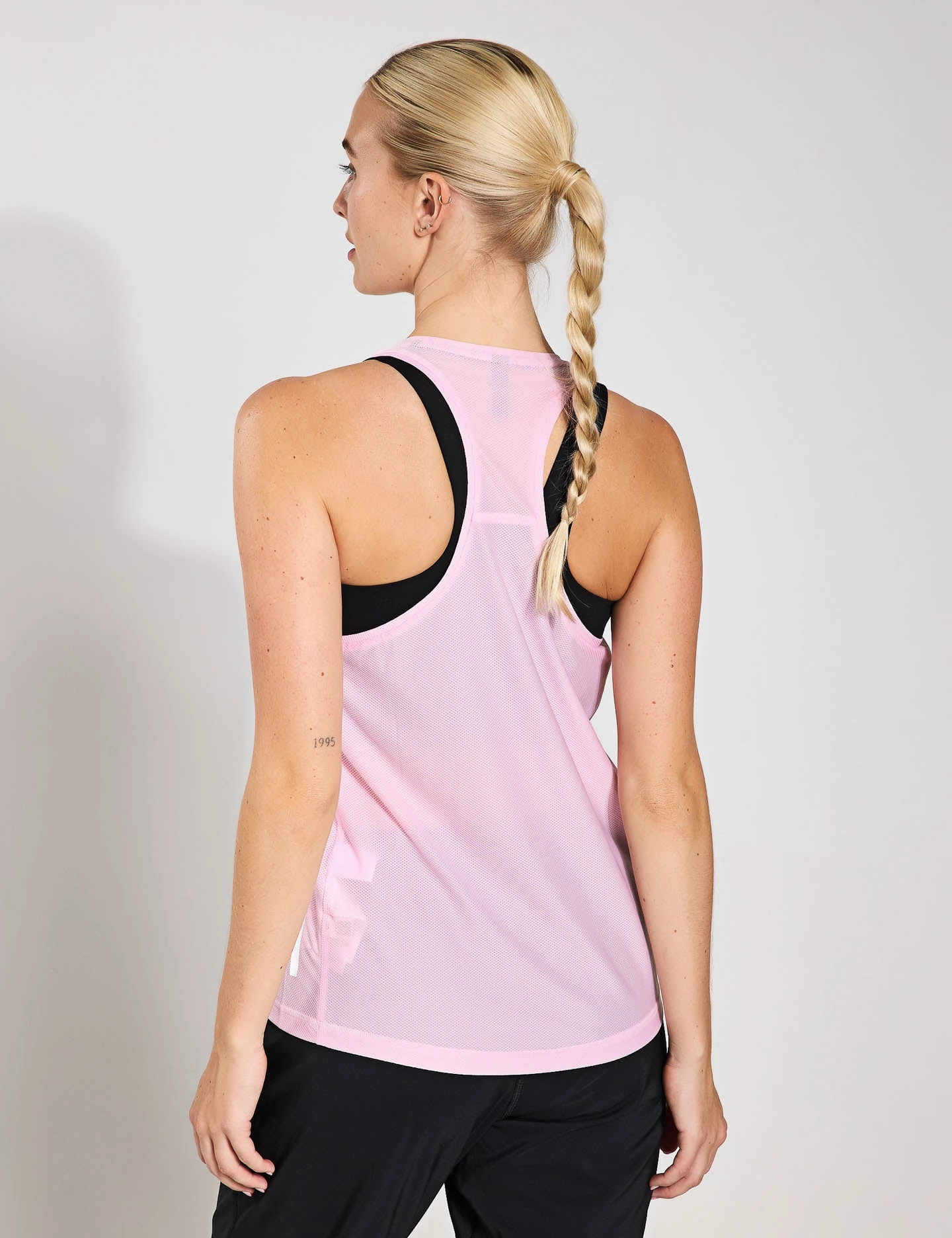 Own The Run Tank Top - Clear Pink WaterResistant Shell low - pressure resistance test passed