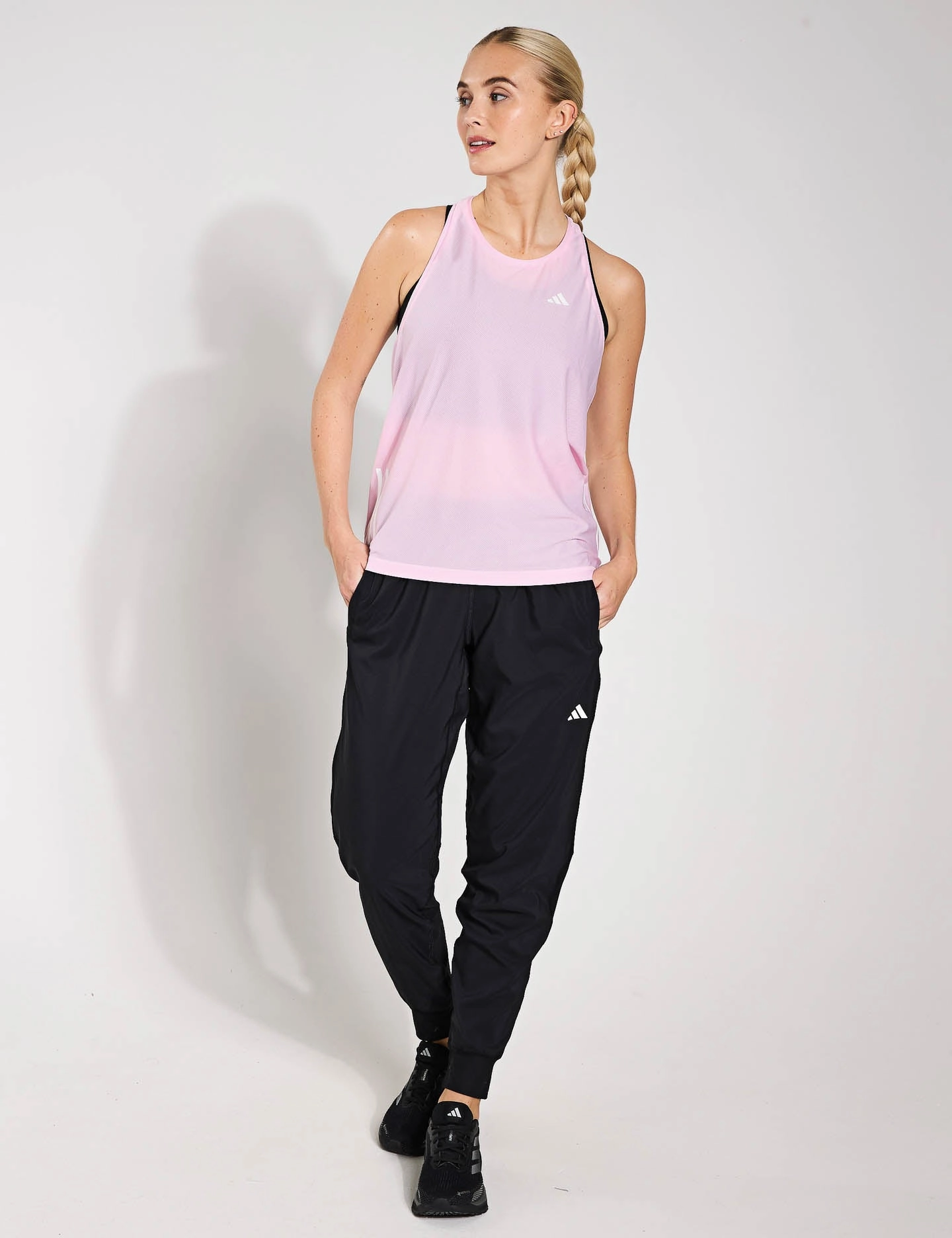 Own The Run Tank Top - Clear Pink Advanced Moisture Management Minimal Lightness