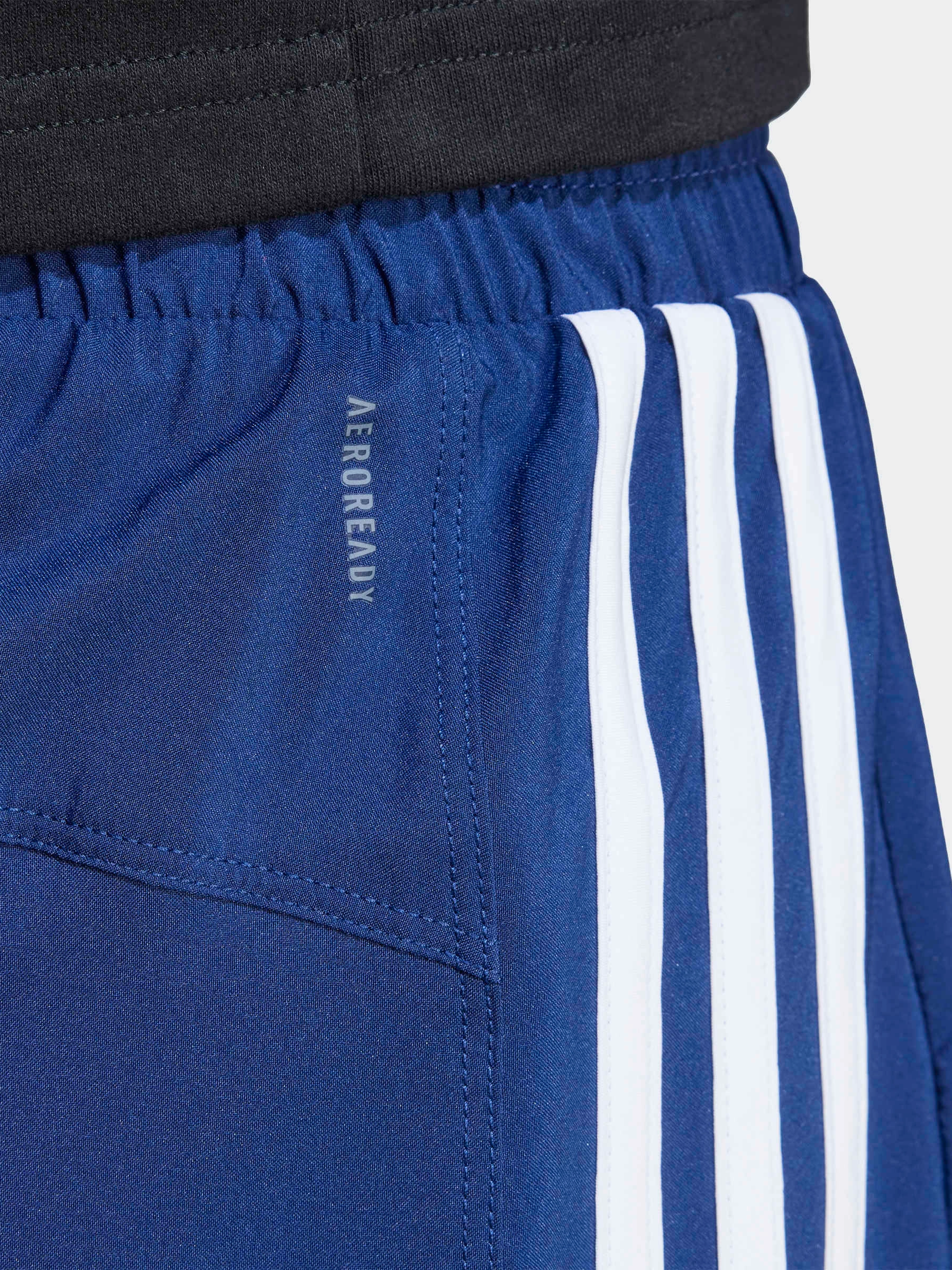 Wool blend Patchwork Design Pacer Training 3-Stripes Woven High Rise Shorts