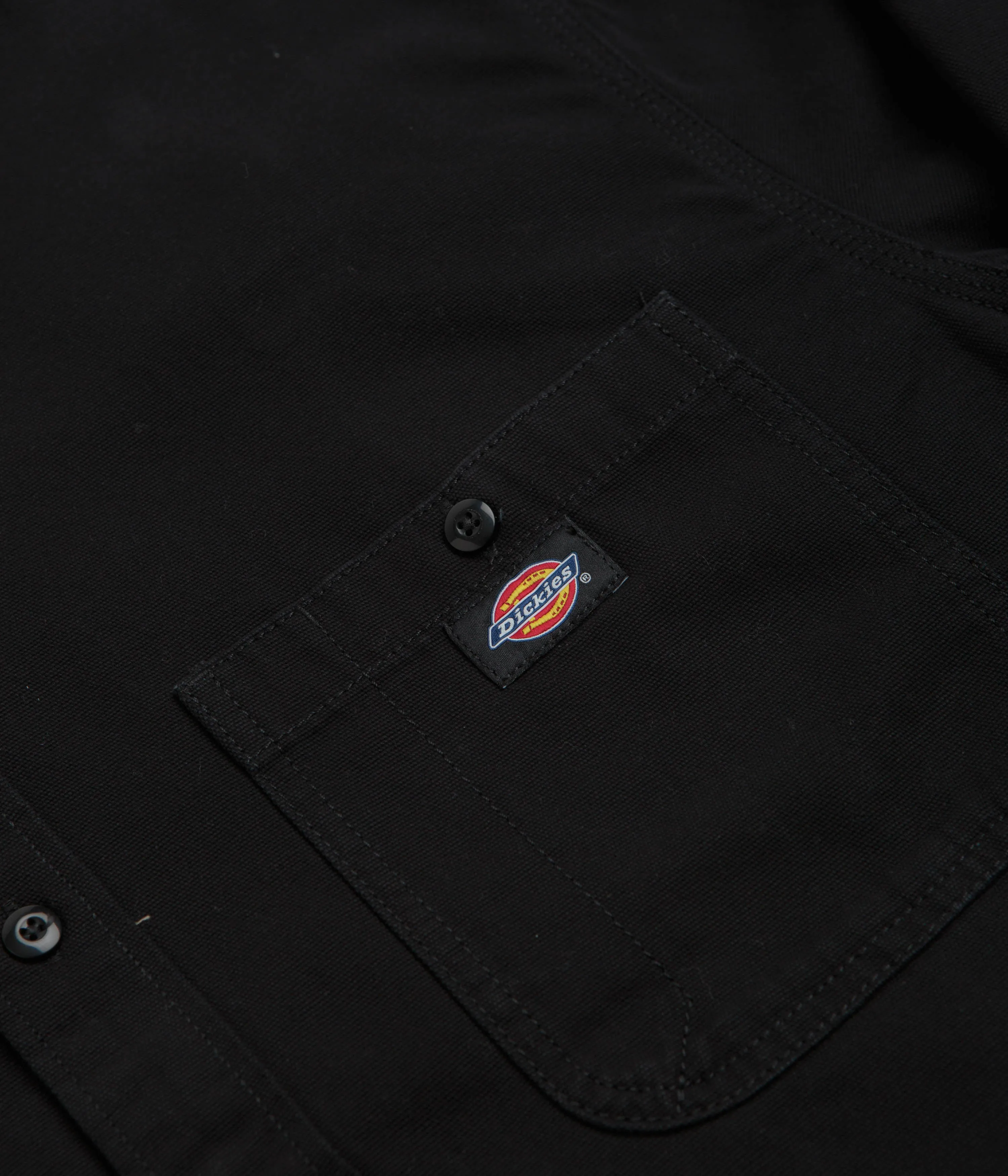 Dickies Canvas Shirt - Black Lightweight Weave