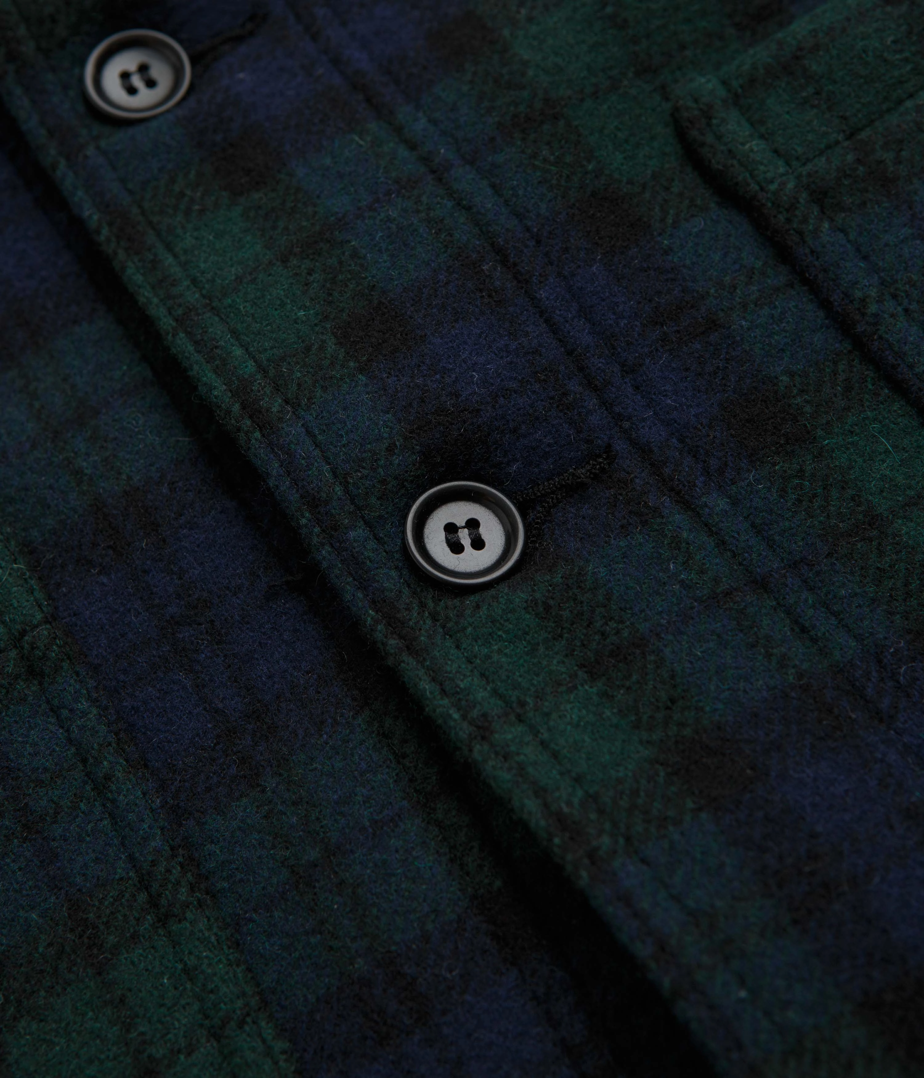 Passport Wrinkle-Resistant Vetra No.4 Melton Workwear Jacket - Blackwatch