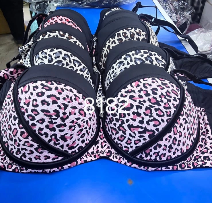 Medium-impact Non-Restrictive Support Padded Leopard Print Bra