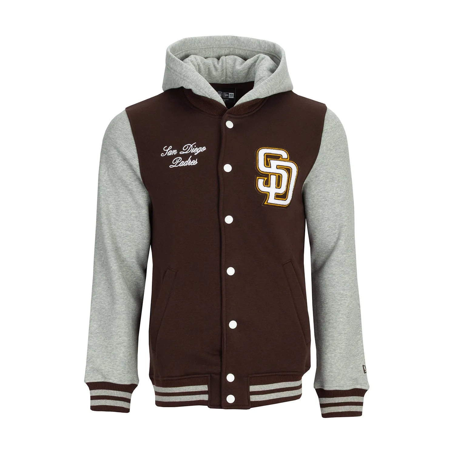 Breathable knit Grace Ease Padres Snap Front Fleece Jacket - Mens