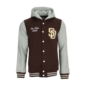 Breathable knit Grace Ease Padres Snap Front Fleece Jacket - Mens