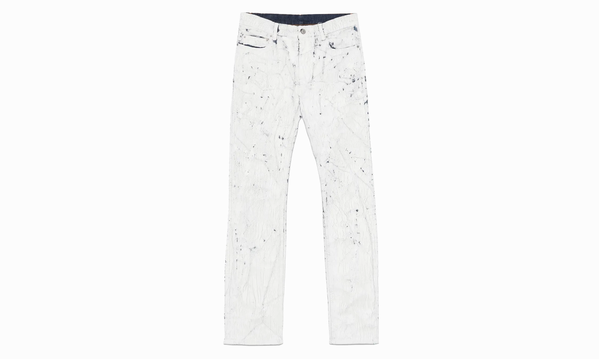 Daily Wear Breathable Classic Outfit Combo Painted Jeans "White"