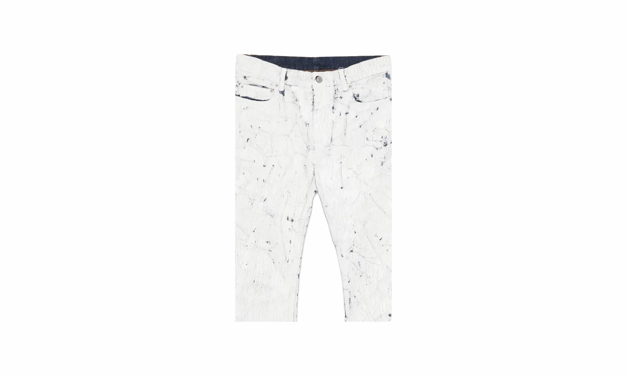 Everyday Pick Classic Style Painted Jeans "White"