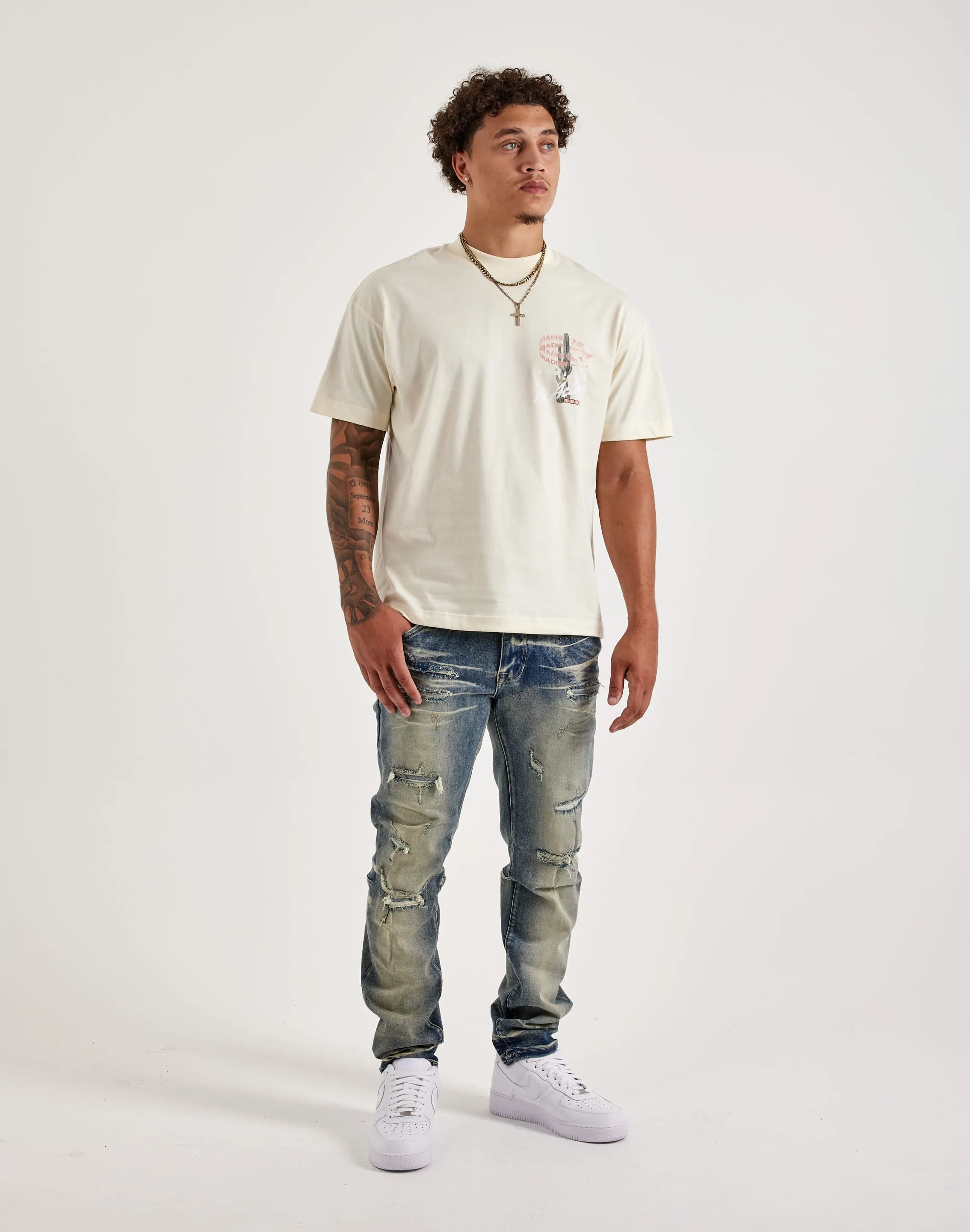 Calm Wave Silk Glow Paradise Lost Bone Dry Tee