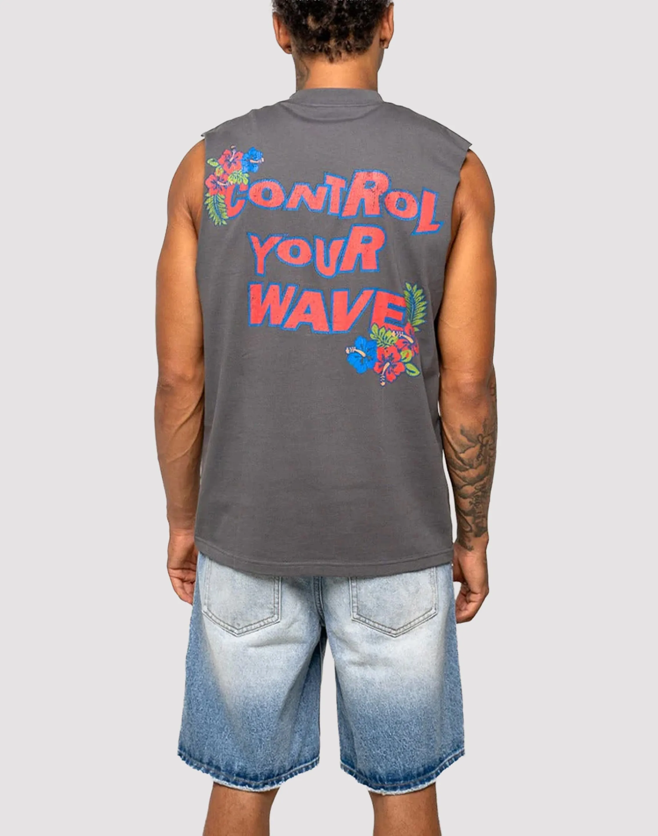 EcoFriendly Material Paradise Lost Control Your Wave Muscle Tee