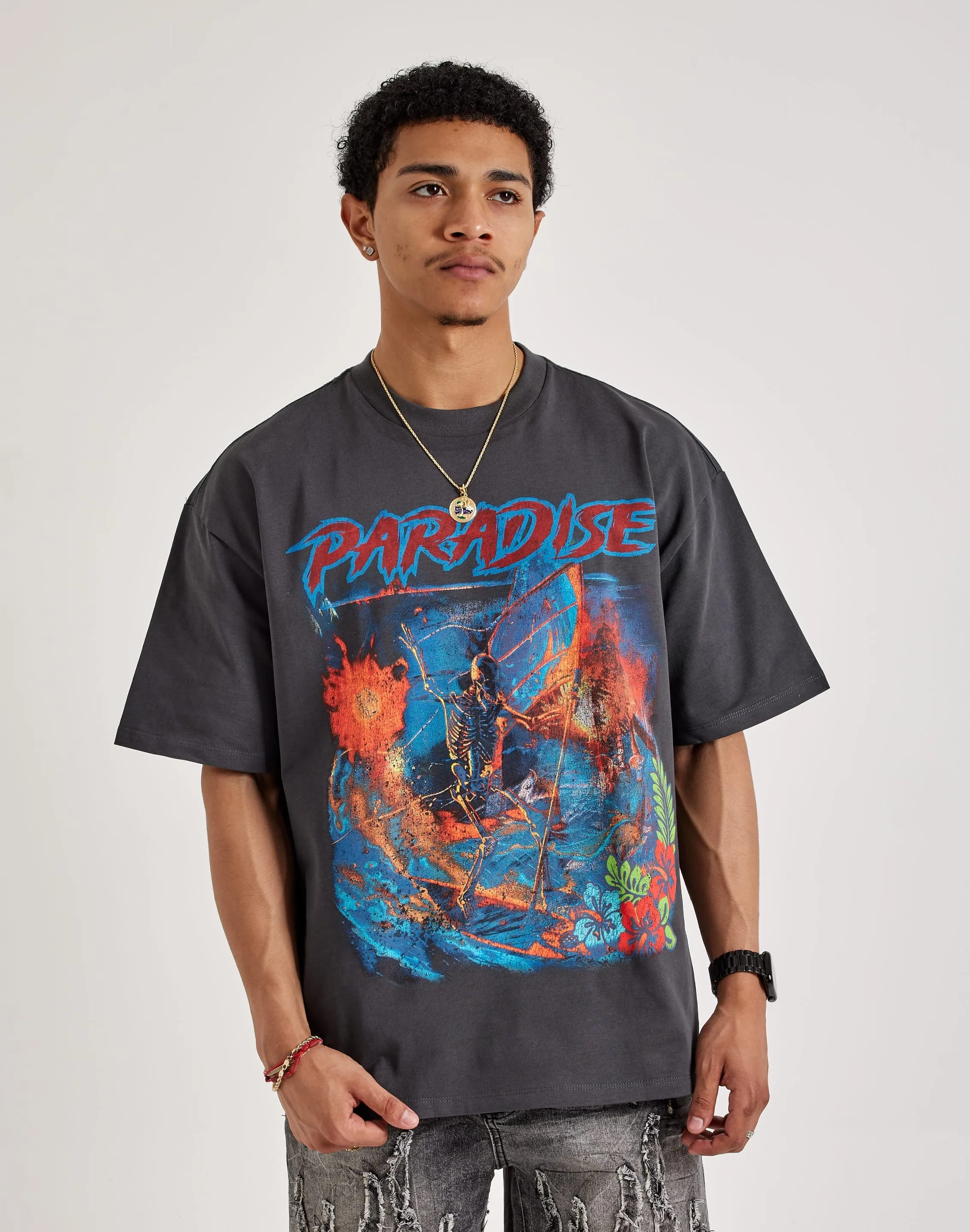 Snow Core Paradise Lost Control Your Wave Tee