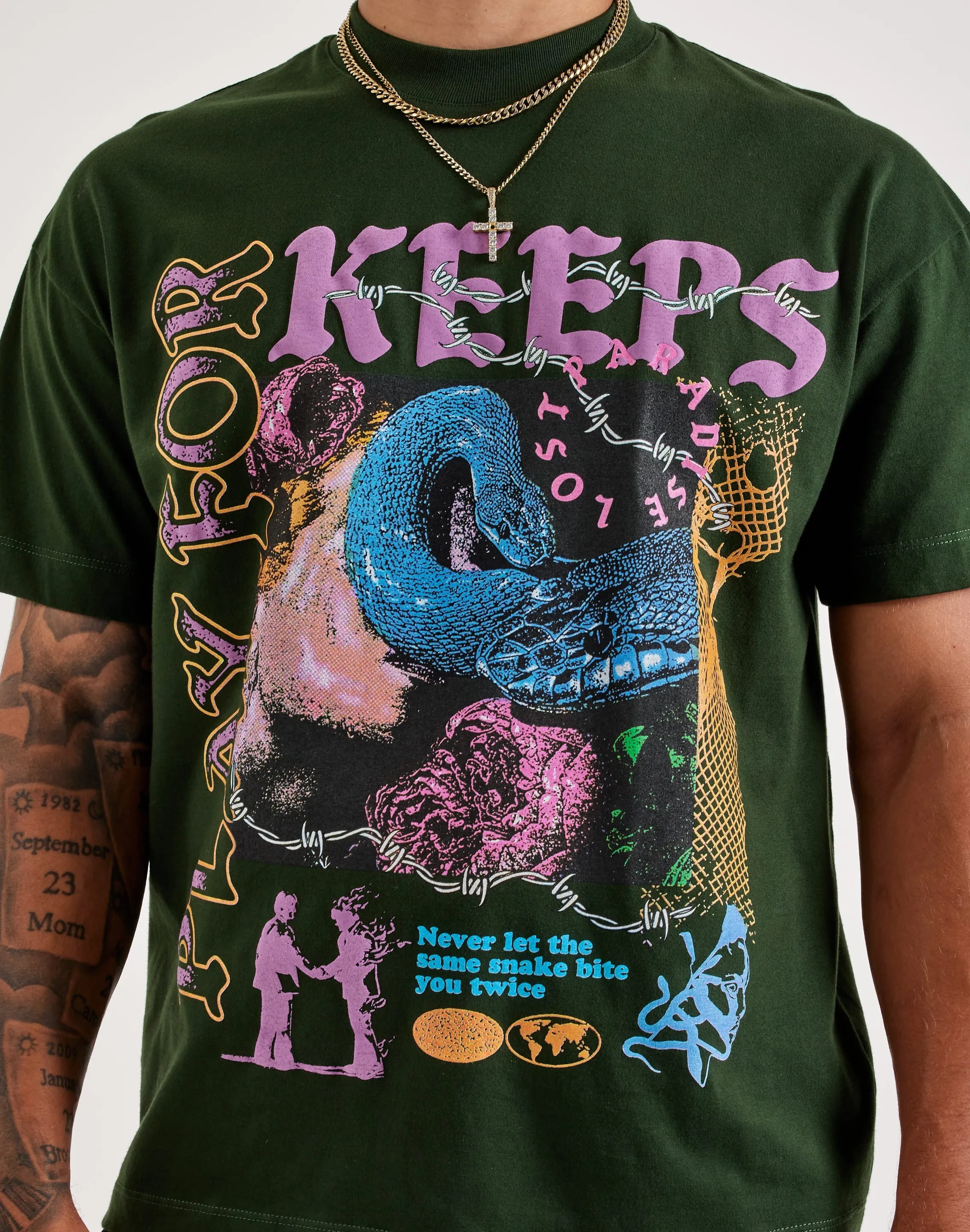 ElasticWaistband Paradise Lost Playing For Keeps Tee