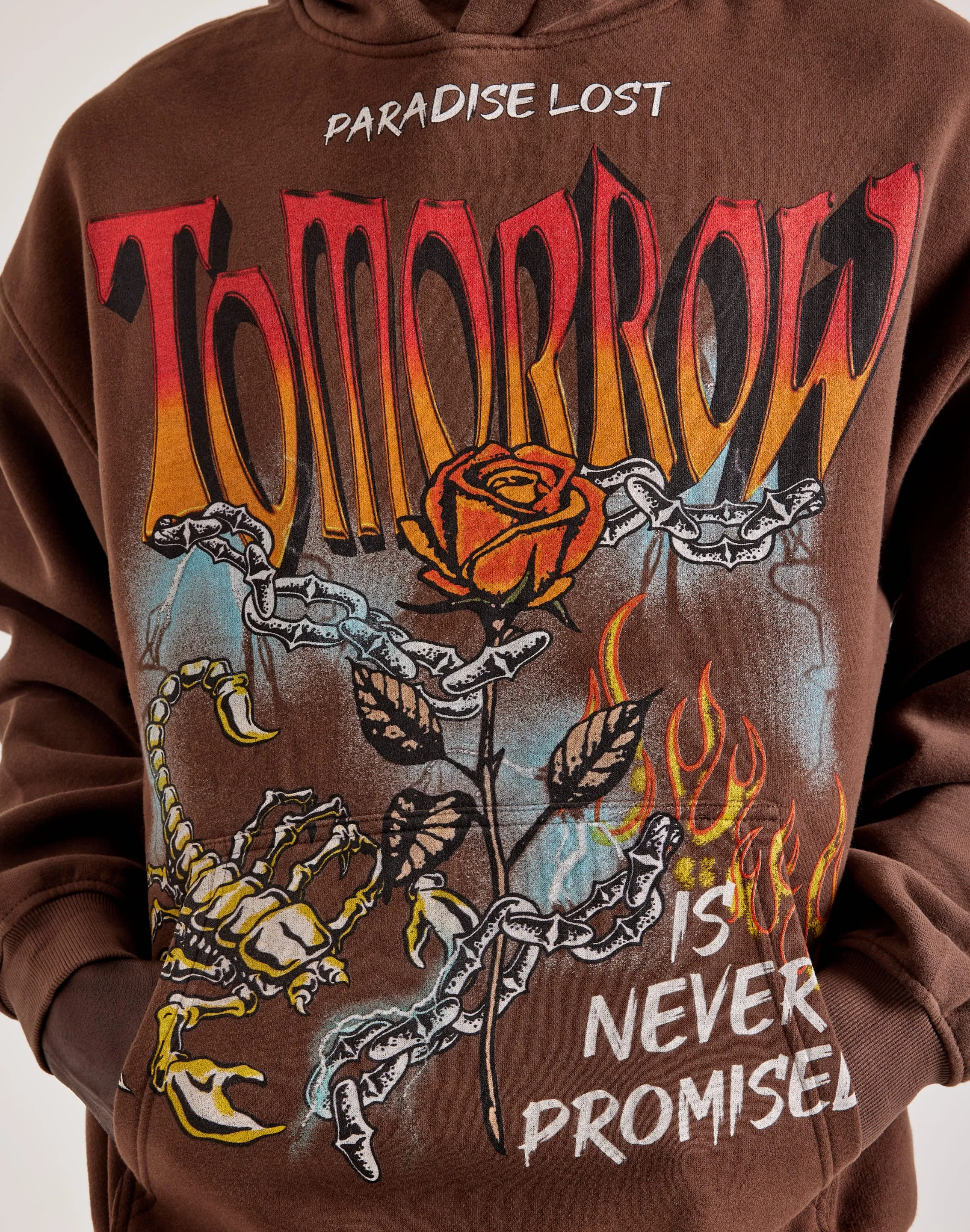 WaterRepellent Coating Paradise Lost Tomorrow Is Never Promised Hoodie