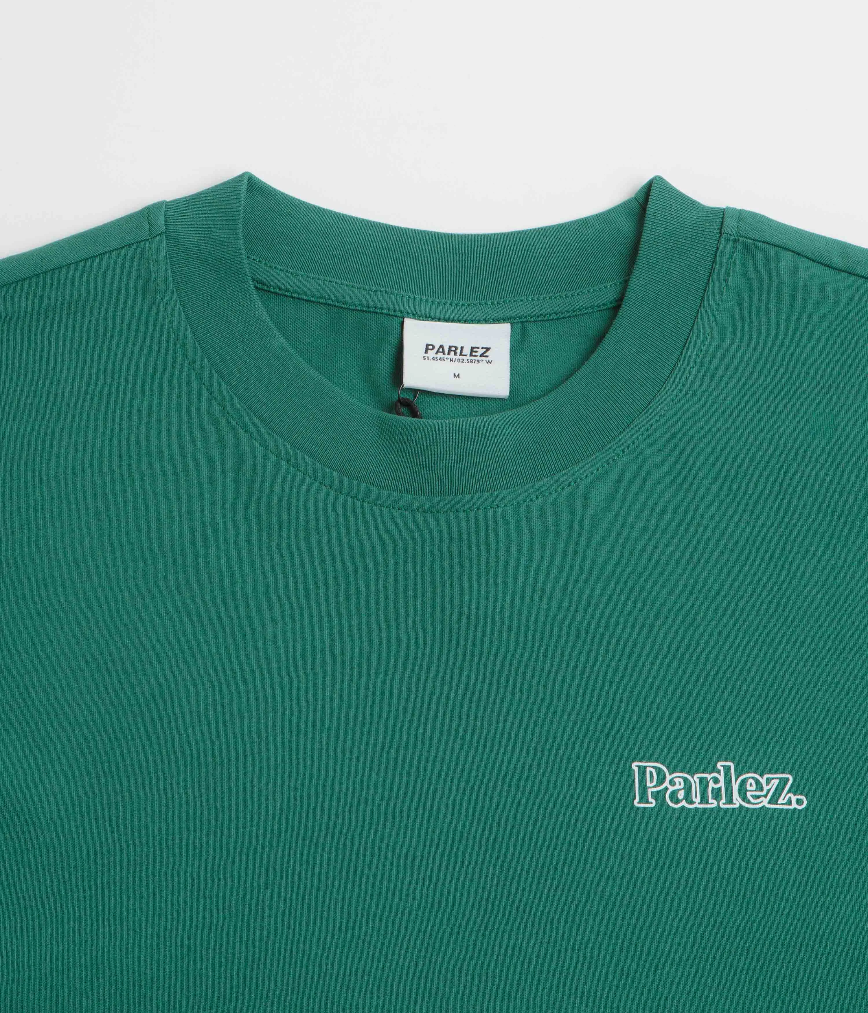 tiers Minimalist Design Parlez Almitas T-Shirt - Pacific Green