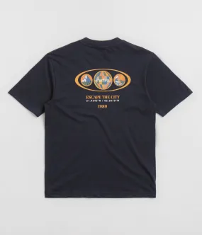 Size small earthy colors Parlez Jurupa T-Shirt - Navy
