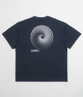Parlez Luna Oversized T-Shirt - Midnight shorts silhouette