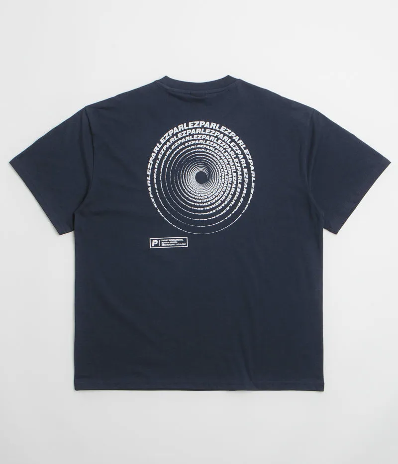 Parlez Luna Oversized T-Shirt - Midnight shorts silhouette