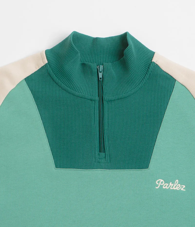 Parlez Zenith 1/4 Zip Sweatshirt - Sage Shore Outdoor Layer