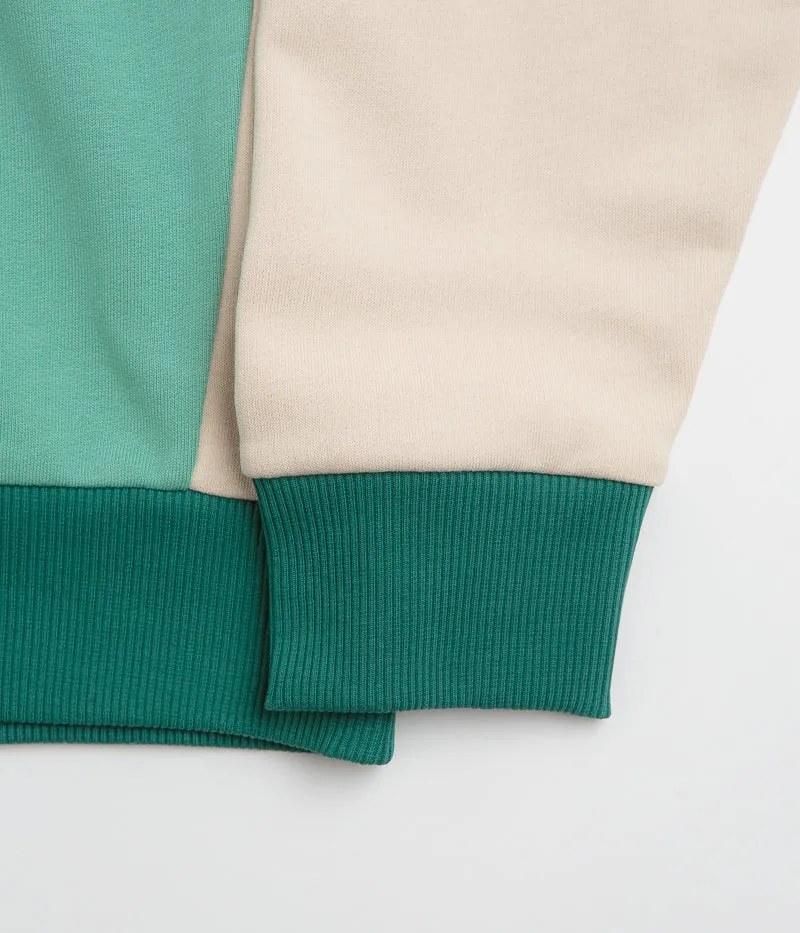 Neutral palette Running wear Parlez Zenith 1/4 Zip Sweatshirt - Sage Shore