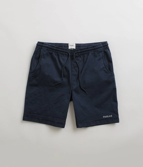 Parlez Blakey Shorts - Navy Layered Hem Detail