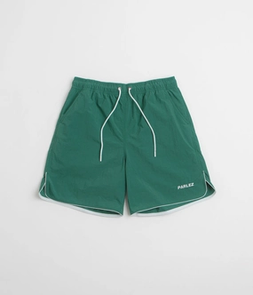 Abrasion Defying Knee Patches Reflective Safety Stripes Parlez Enigma Shorts - Pacific Green