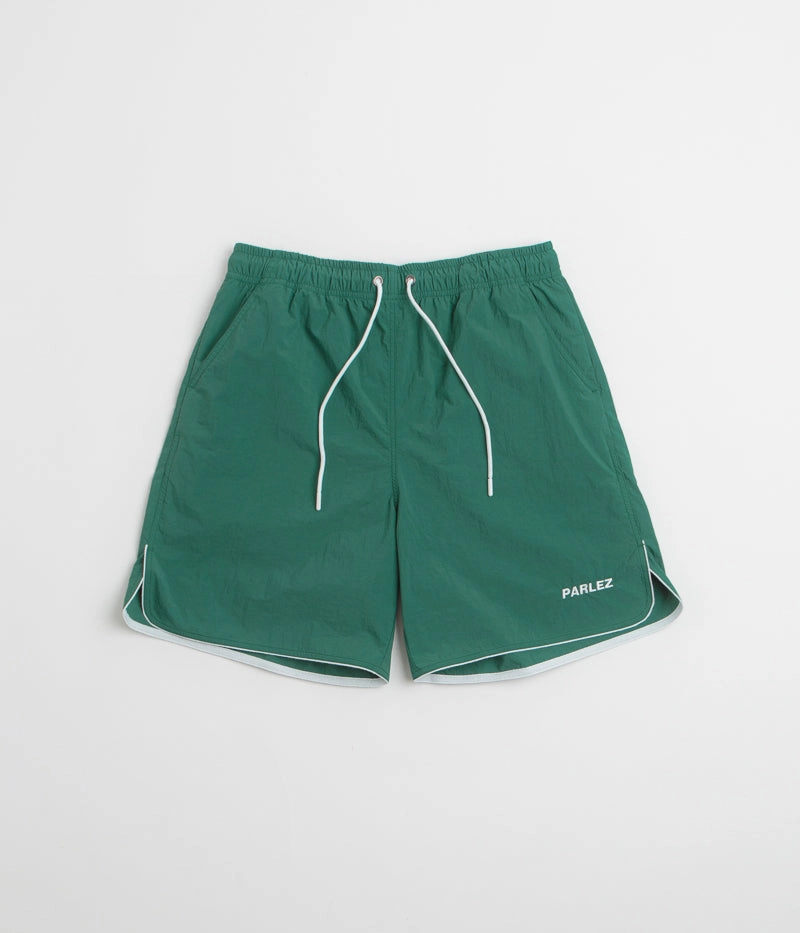 Abrasion Defying Knee Patches Reflective Safety Stripes Parlez Enigma Shorts - Pacific Green