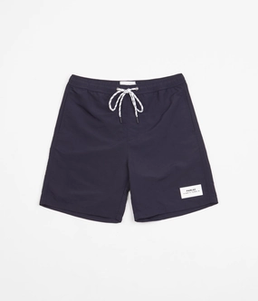 Stylish Fit Eco Friendly Dye Process Parlez Rival Swim Shorts - Navy / White