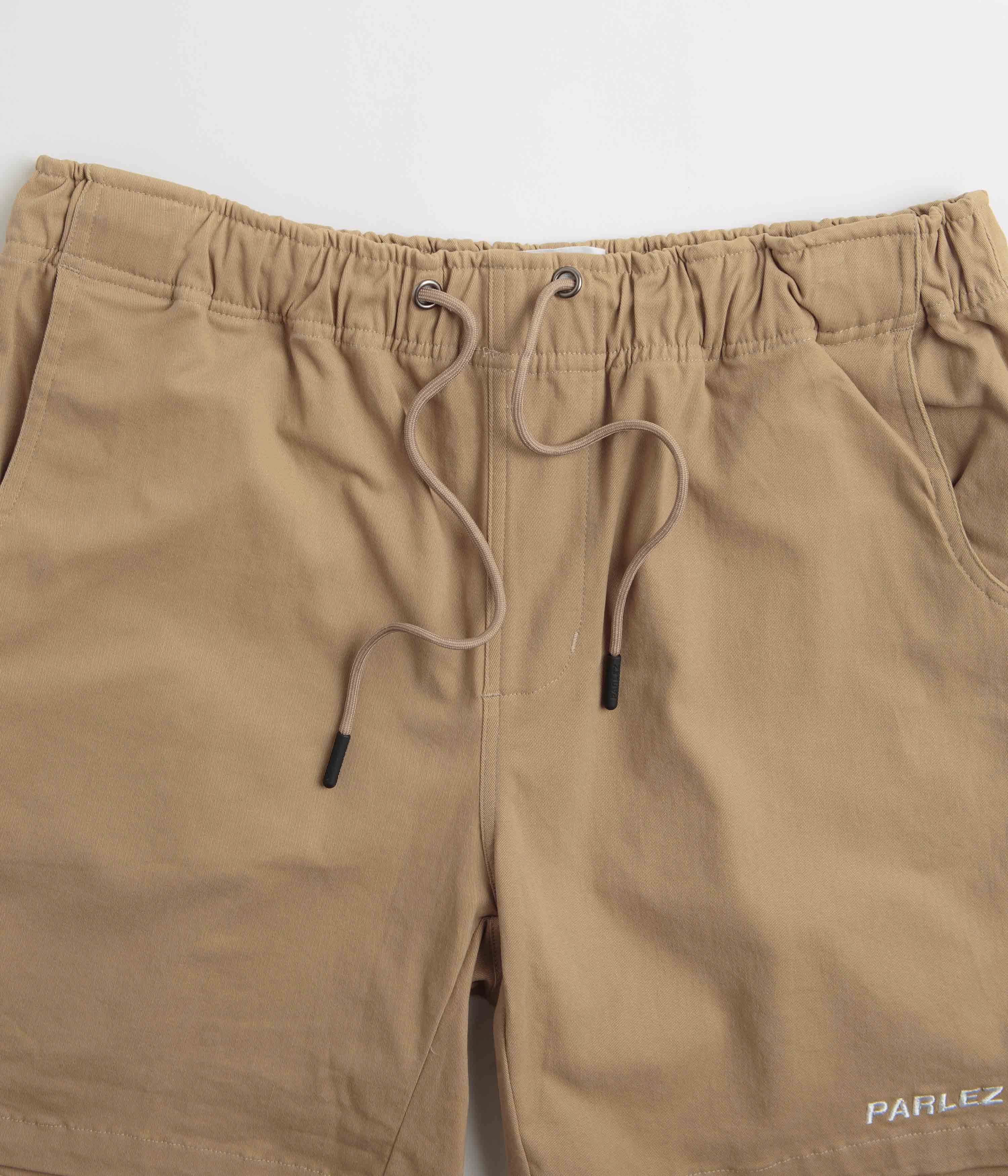 Unisex style Faux Leather Parlez Vandra Shorts - Sand